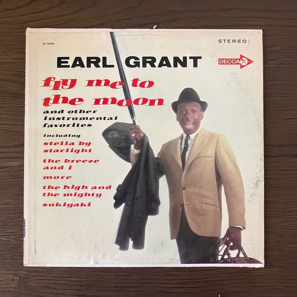 Earl Grant Fly Me to the Moon Vinyl LP Decca DL 74454 Stereo Instrumental Jazz